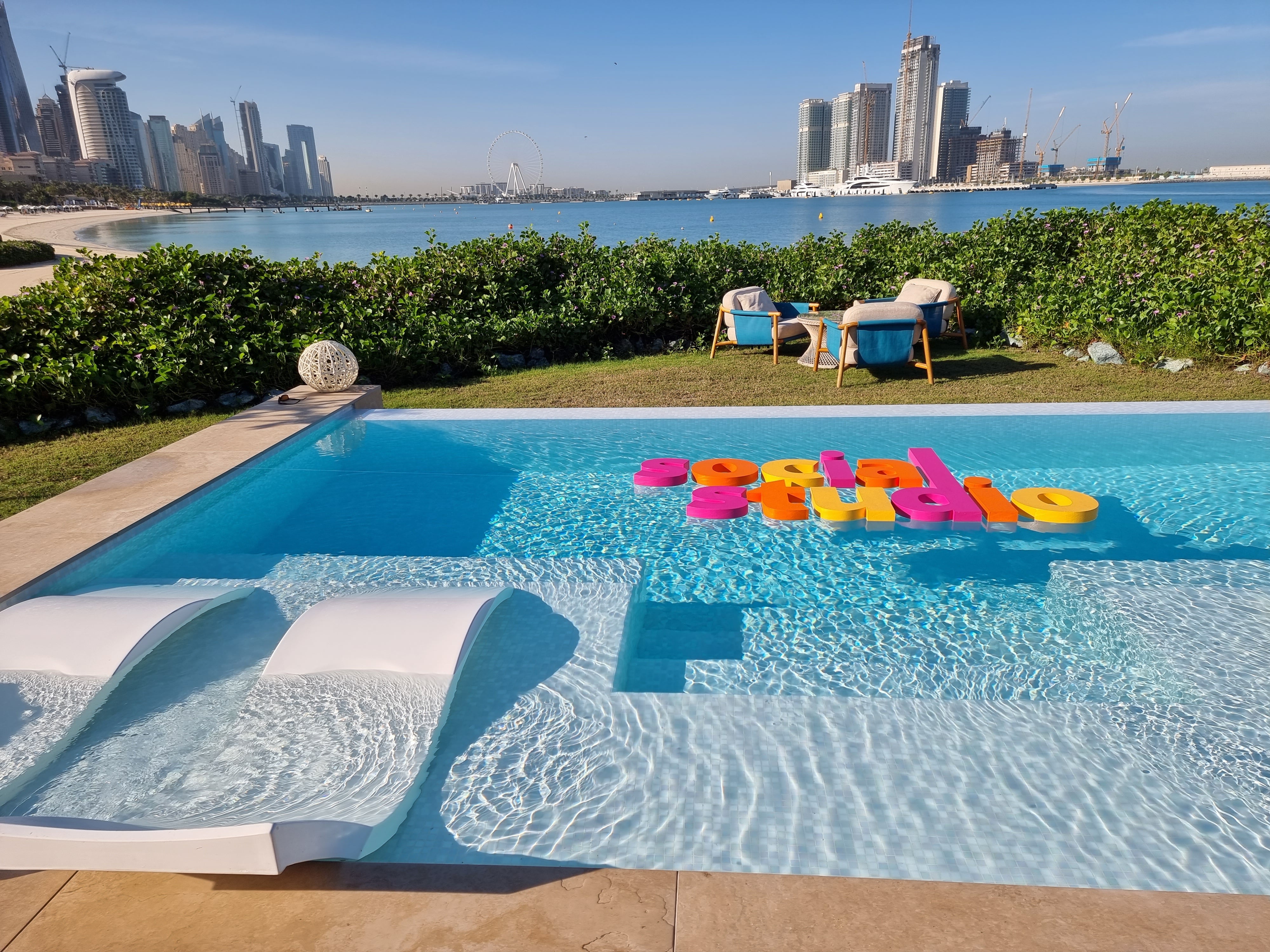 Floating Swimming Pool Sign