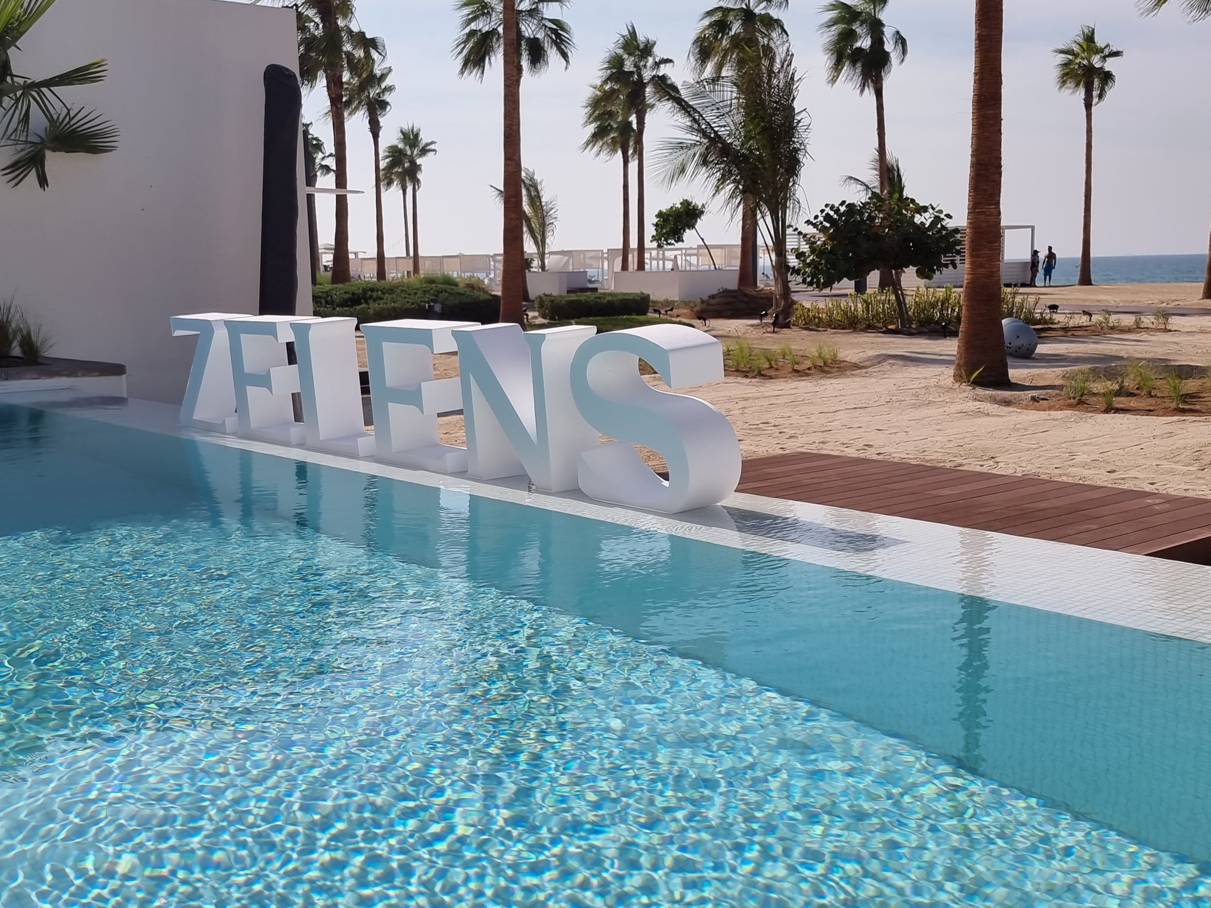 Floating Swimming Pool Sign