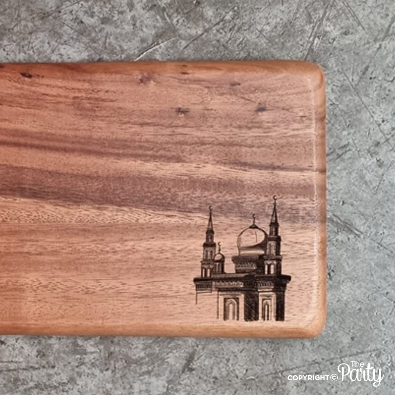 Engraved Wooden Board No.44 – The Party, Dubai