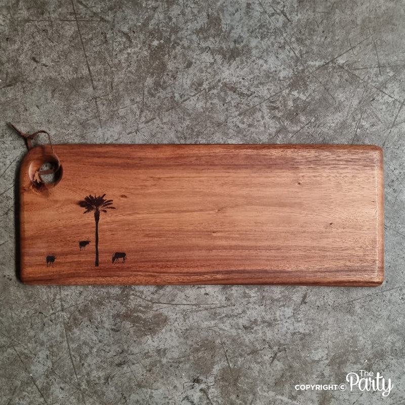 Engraved Wooden Board No.48 – The Party, Dubai