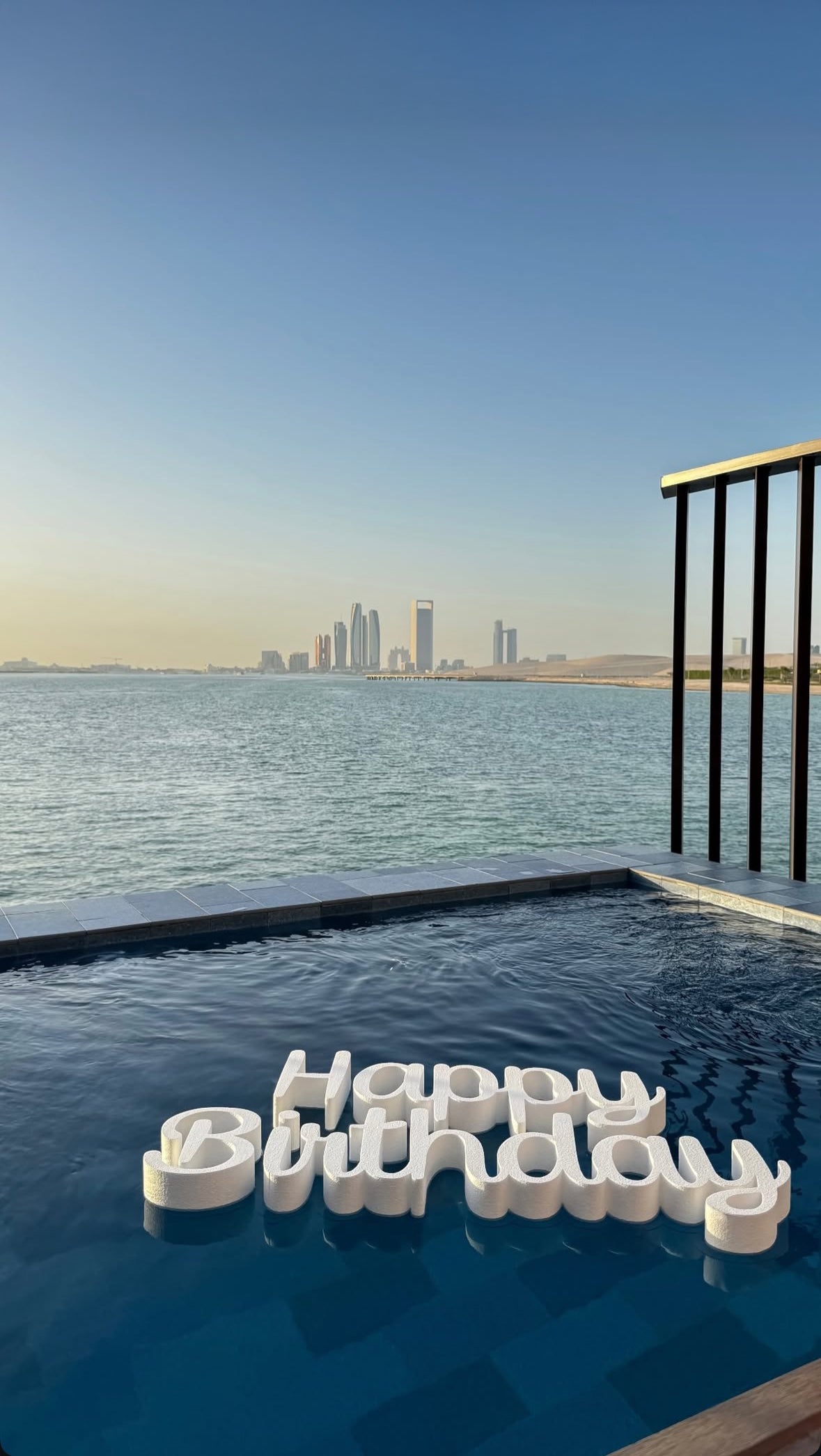 Floating Swimming Pool Sign – The Party, Dubai