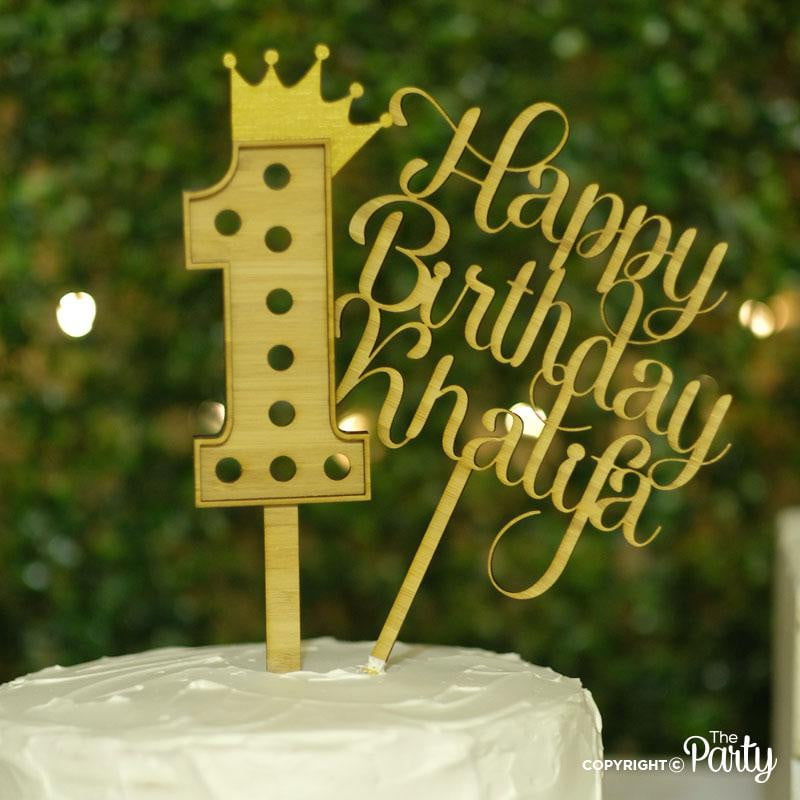 Happy Birthday cake topper – The Party, Dubai