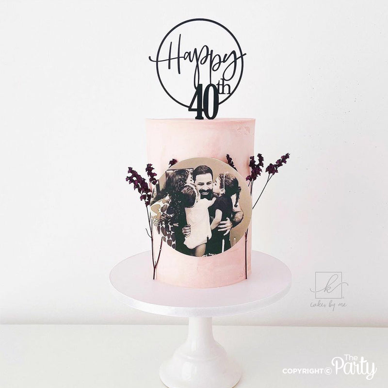 40th Birthday Cake Topper – The Party, Dubai