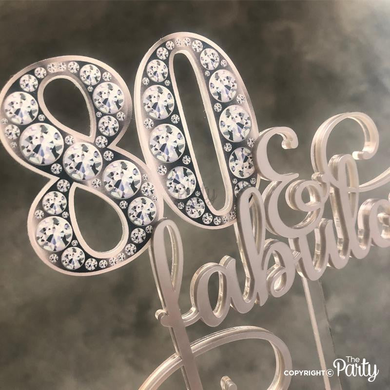 80 & Fabulous cake topper – The Party, Dubai