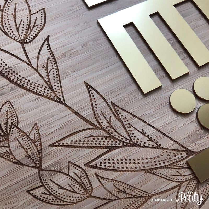 Hospital Door Sign – Matte Gold – The Party, Dubai
