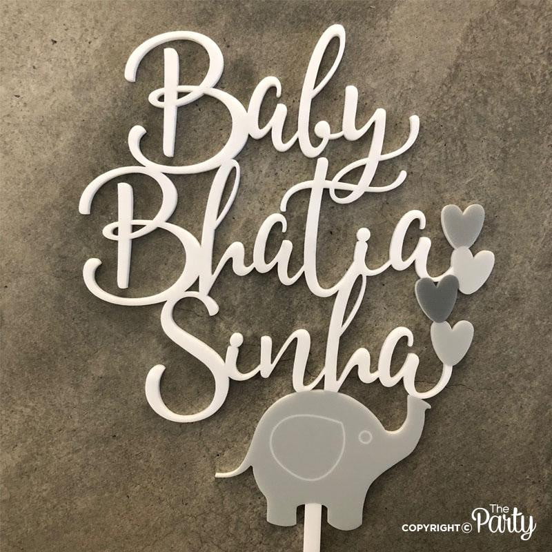 Elephant themed cake topper – The Party, Dubai