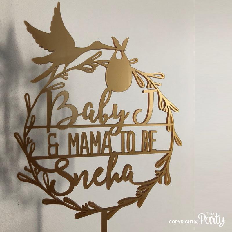 Baby shower cake topper – The Party, Dubai
