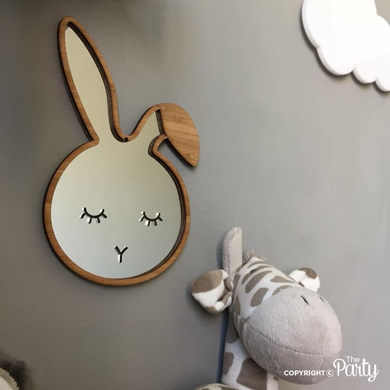Bamboo bunny mirror – The Party, Dubai