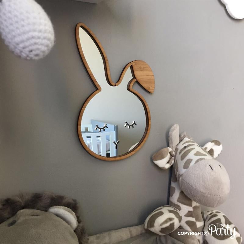 Bamboo bunny mirror – The Party, Dubai
