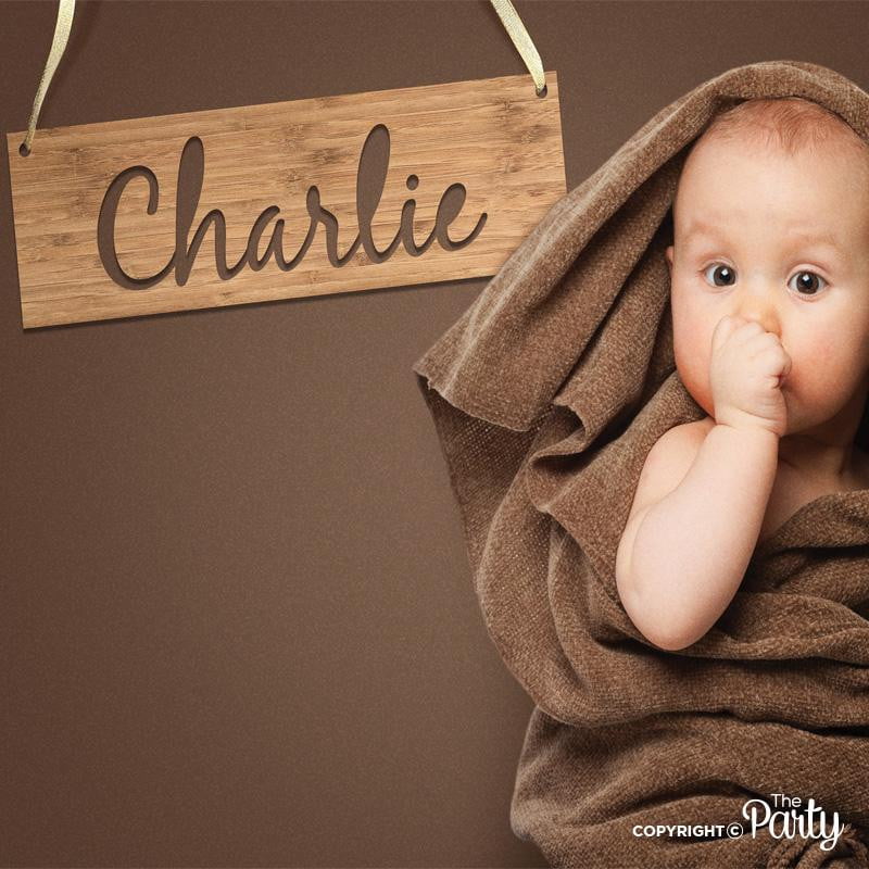 Wooden Sign – Bamboo Wood – The Party, Dubai
