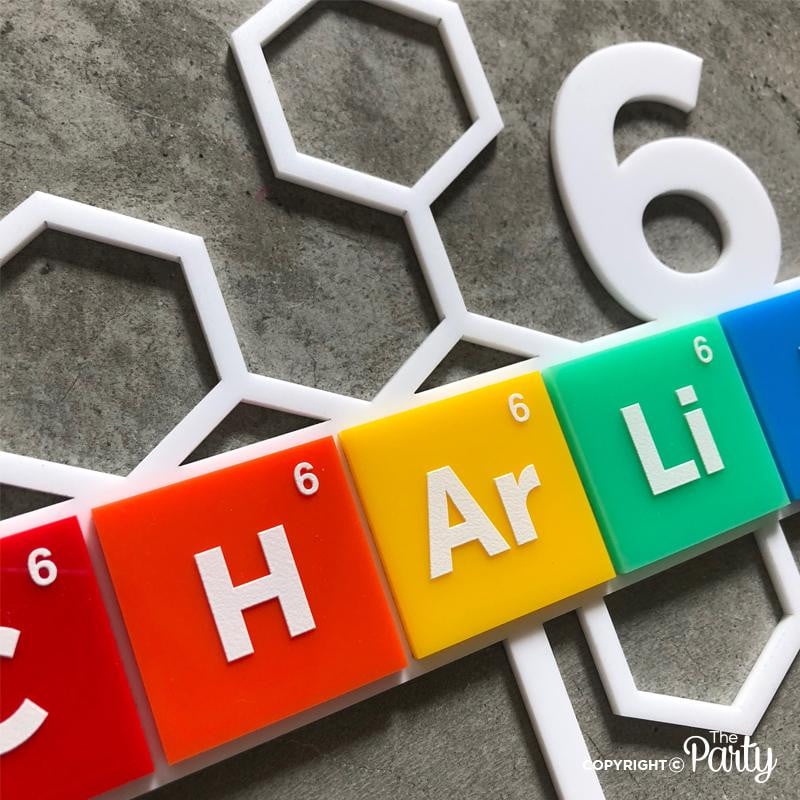 Science themed cake topper – The Party, Dubai