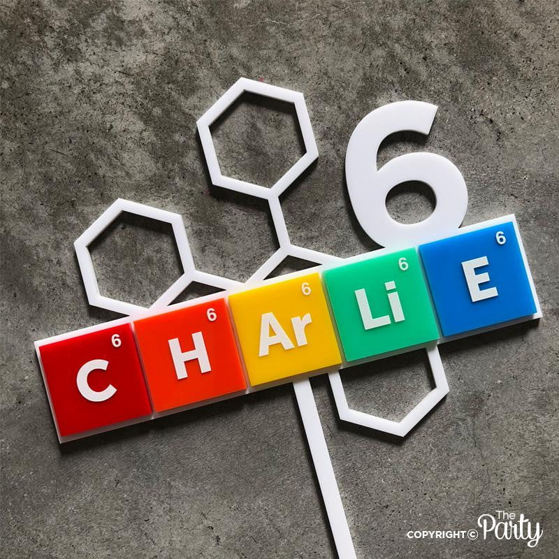Science themed cake topper – The Party, Dubai