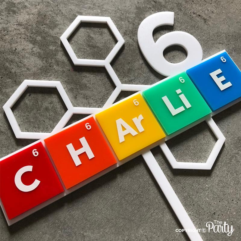 Science themed cake topper – The Party, Dubai