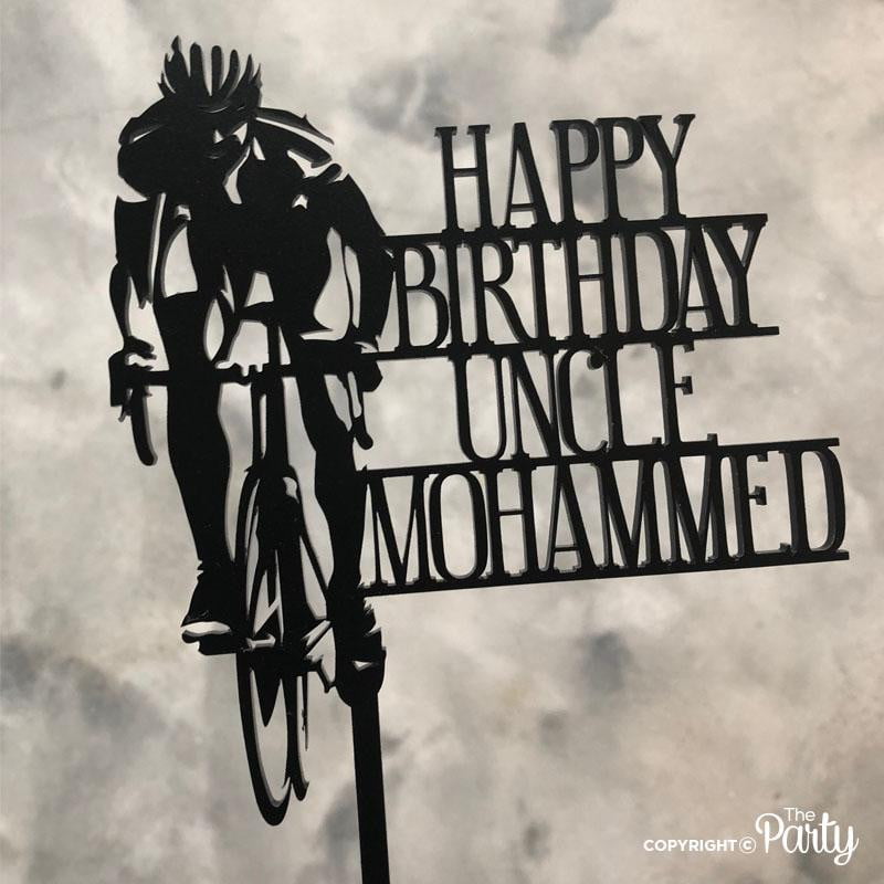 Cycling themed cake topper – The Party, Dubai