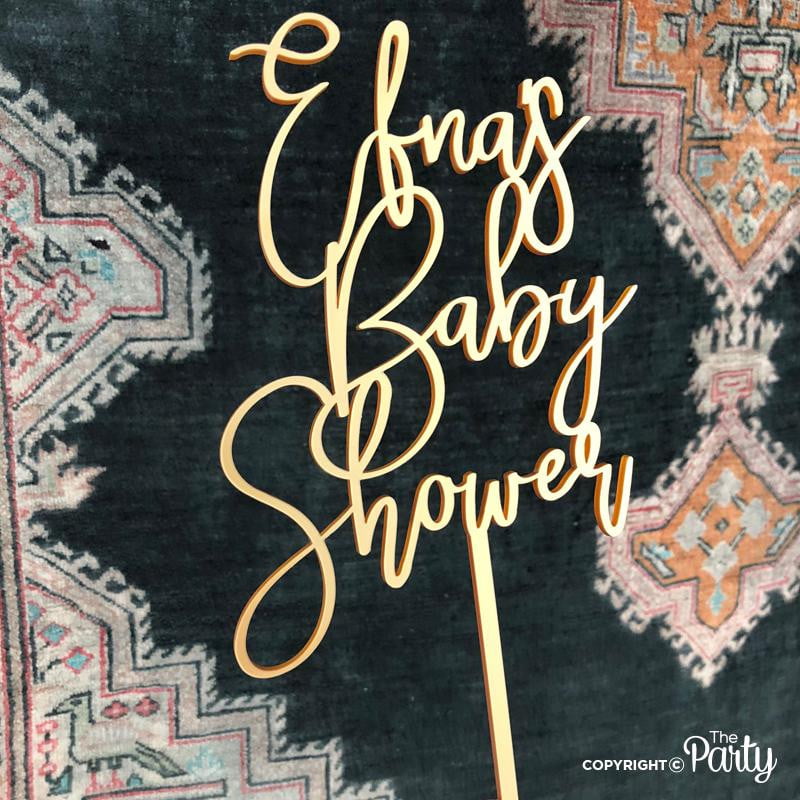 Baby shower cake topper – The Party, Dubai