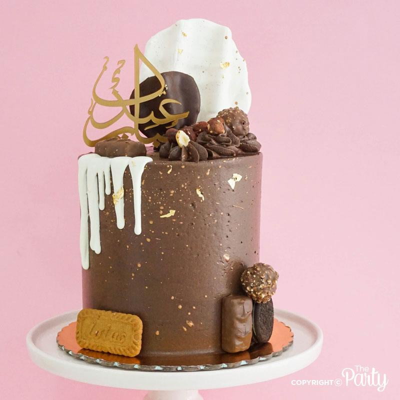 Arabic Eid Mubarak cake topper – The Party, Dubai