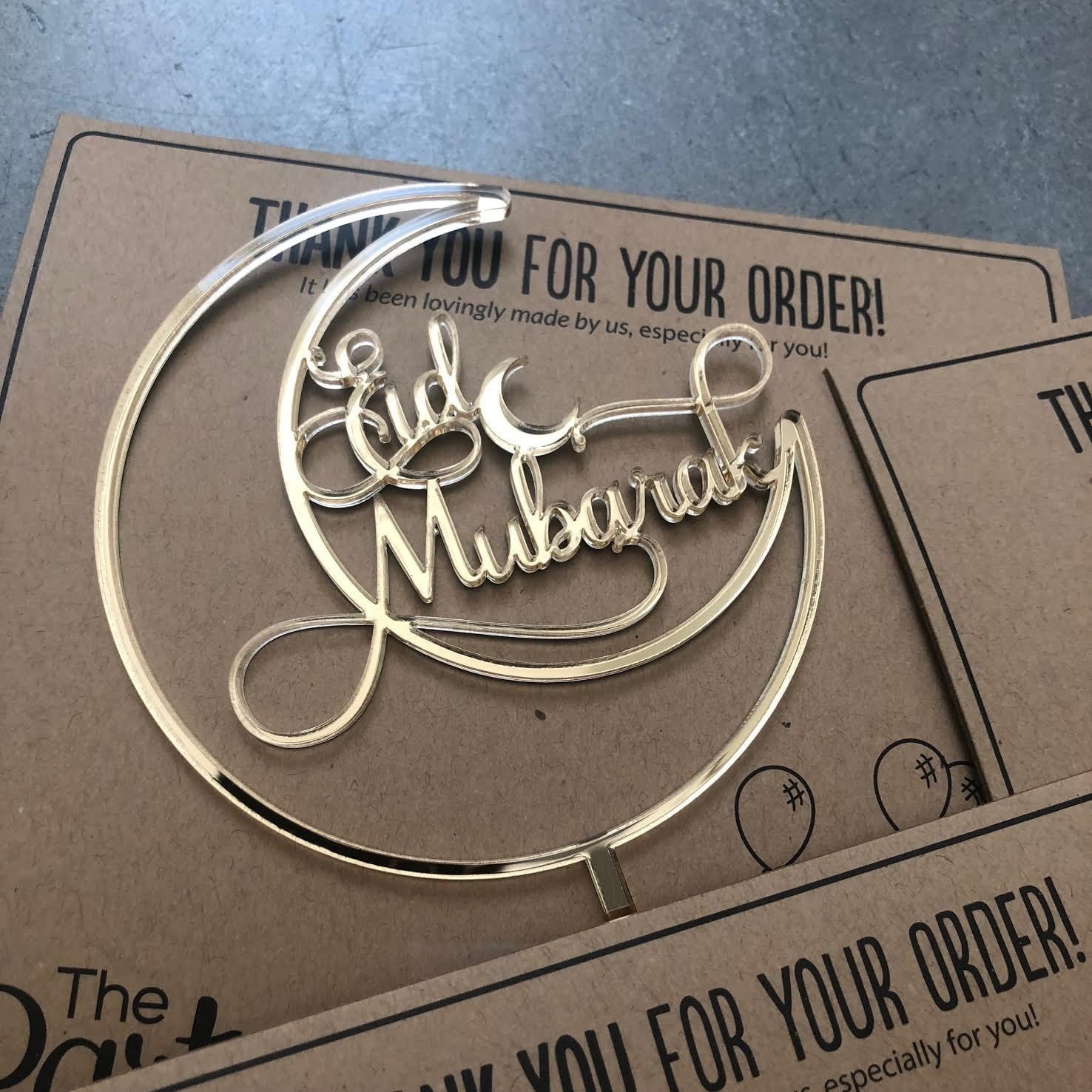 Eid Mubarak cake topper – The Party, Dubai