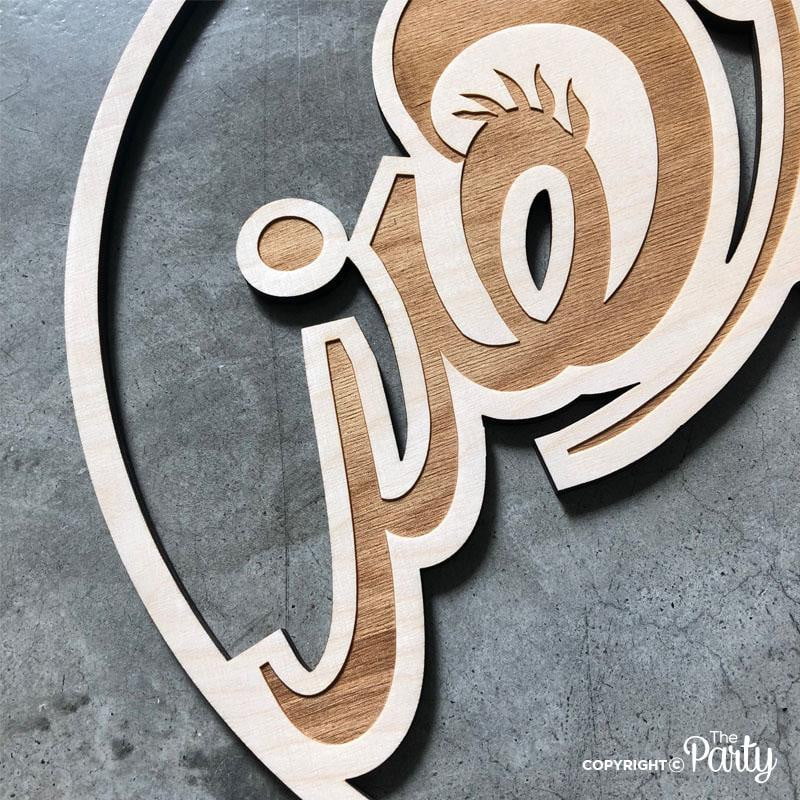 Hospital Door Sign – Nordic Birch Wood – The Party, Dubai