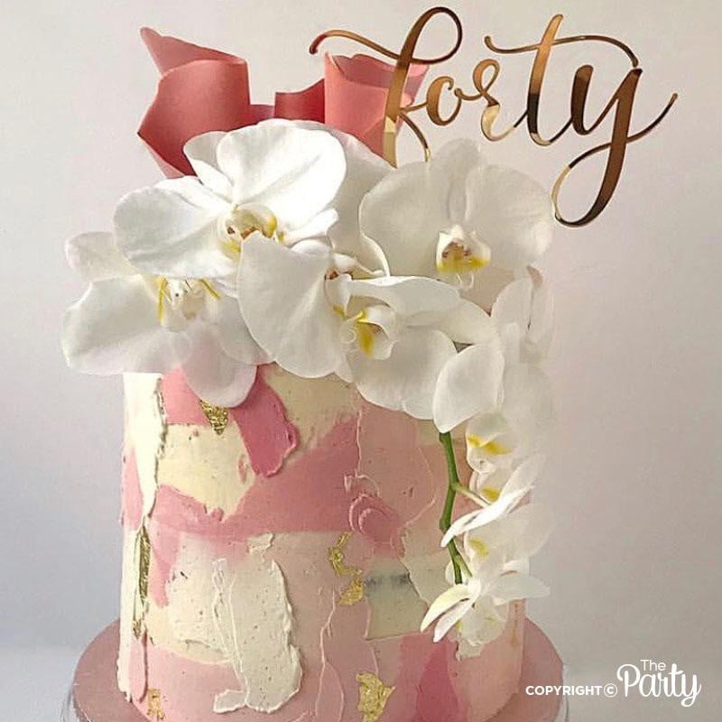 Forty cake topper – The Party, Dubai