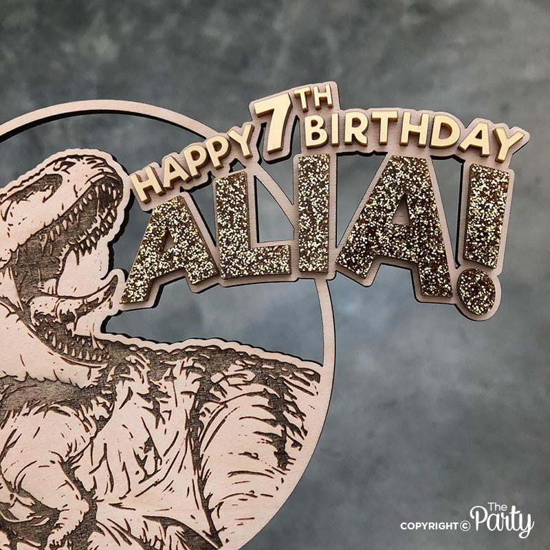 Birthday cake topper – The Party, Dubai