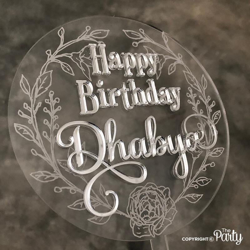 Happy Birthday cake topper – The Party, Dubai