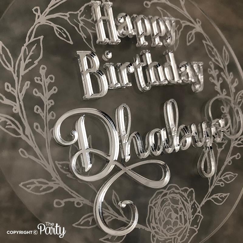 Happy Birthday cake topper – The Party, Dubai