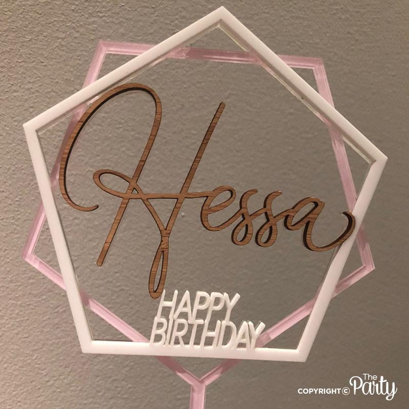 Happy Birthday cake topper – The Party, Dubai