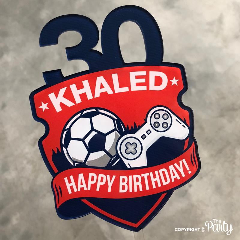 Happy Birthday cake topper – The Party, Dubai
