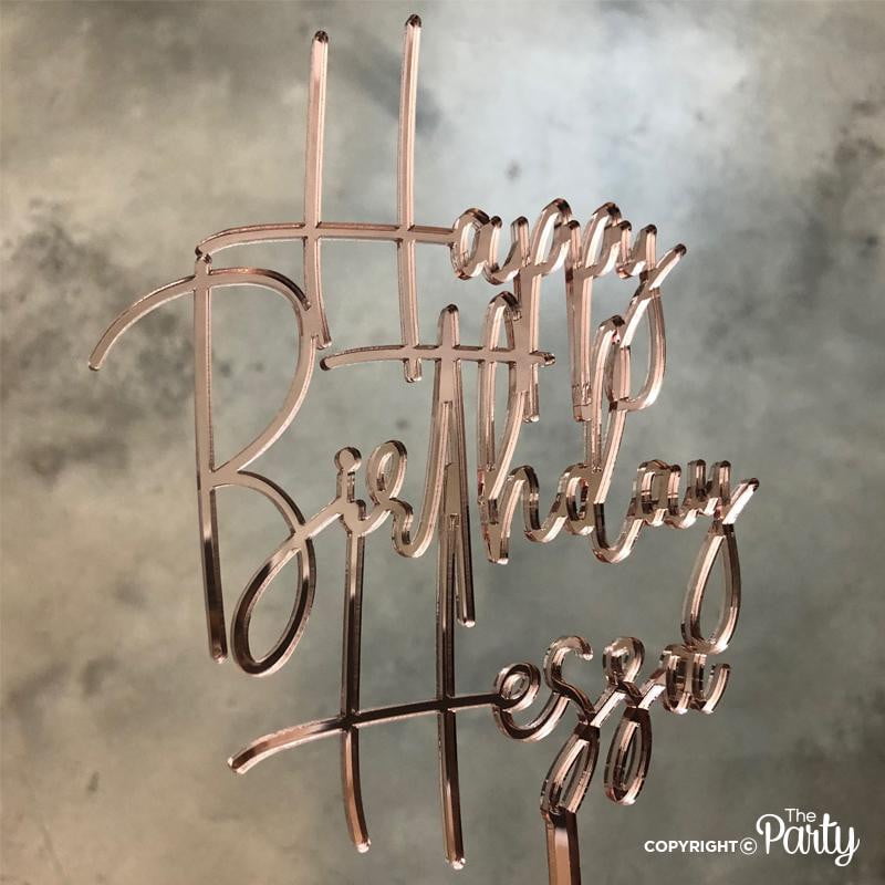 Happy Birthday cake topper – The Party, Dubai