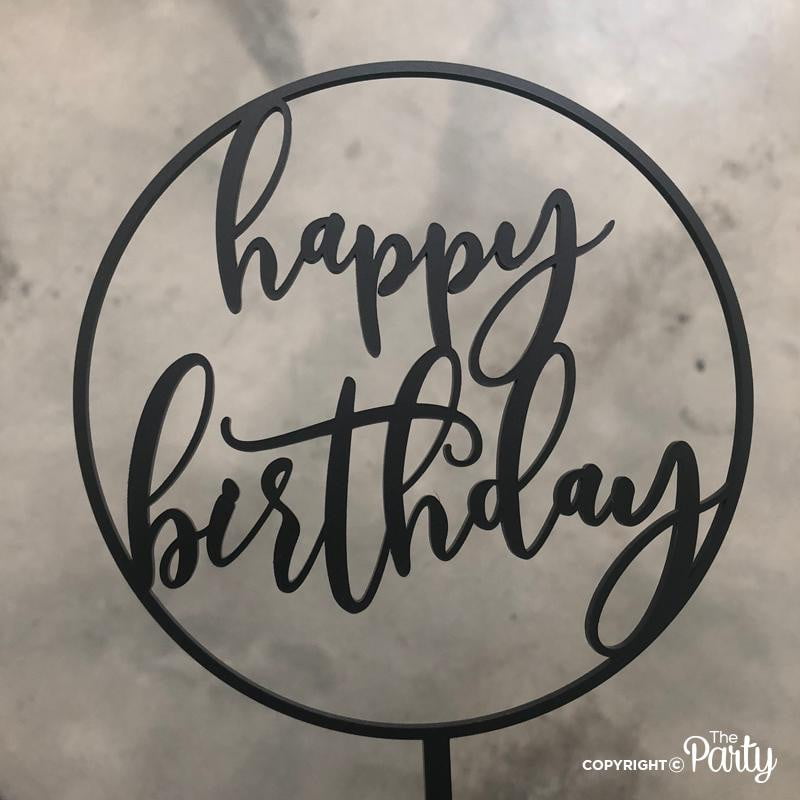 Happy Birthday hoop cake topper – The Party, Dubai