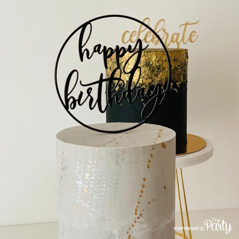 Happy Birthday hoop cake topper – The Party, Dubai