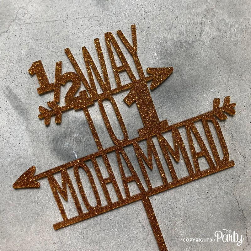 Halfway to 1 cake topper – The Party, Dubai