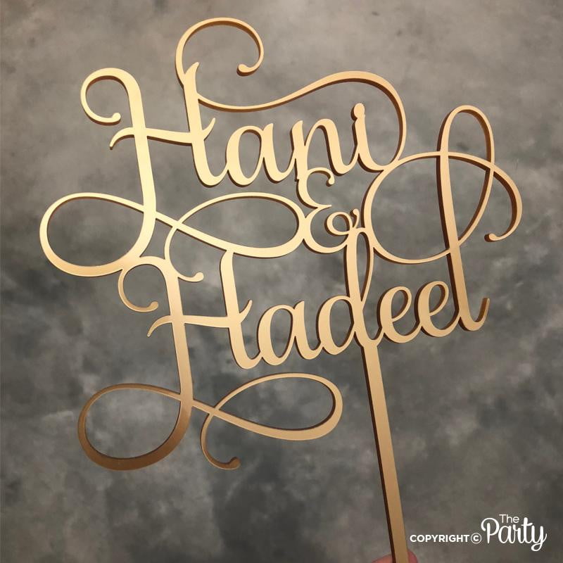 Wedding cake topper – The Party, Dubai