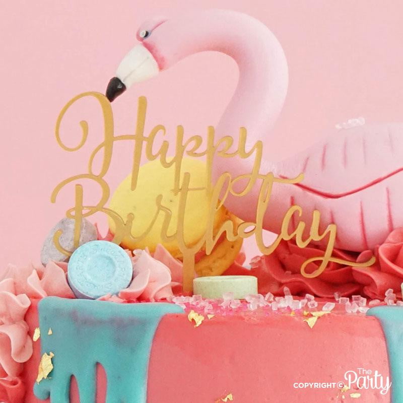 Happy Birthday cake topper – The Party, Dubai