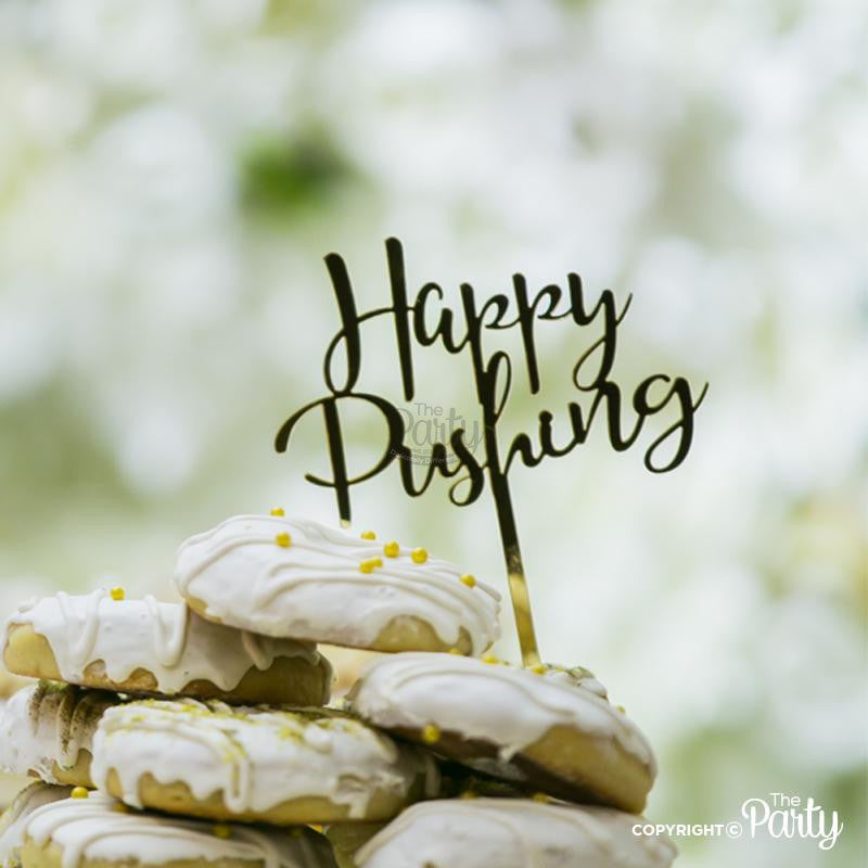 Happy Pushing cake topper – The Party, Dubai
