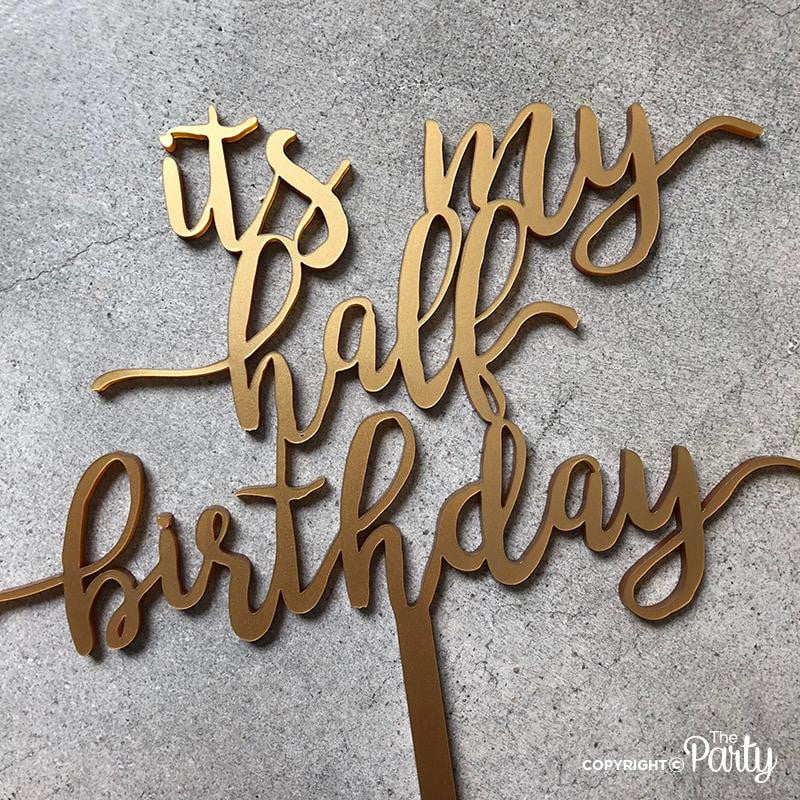 Half birthday cake topper topper – The Party, Dubai