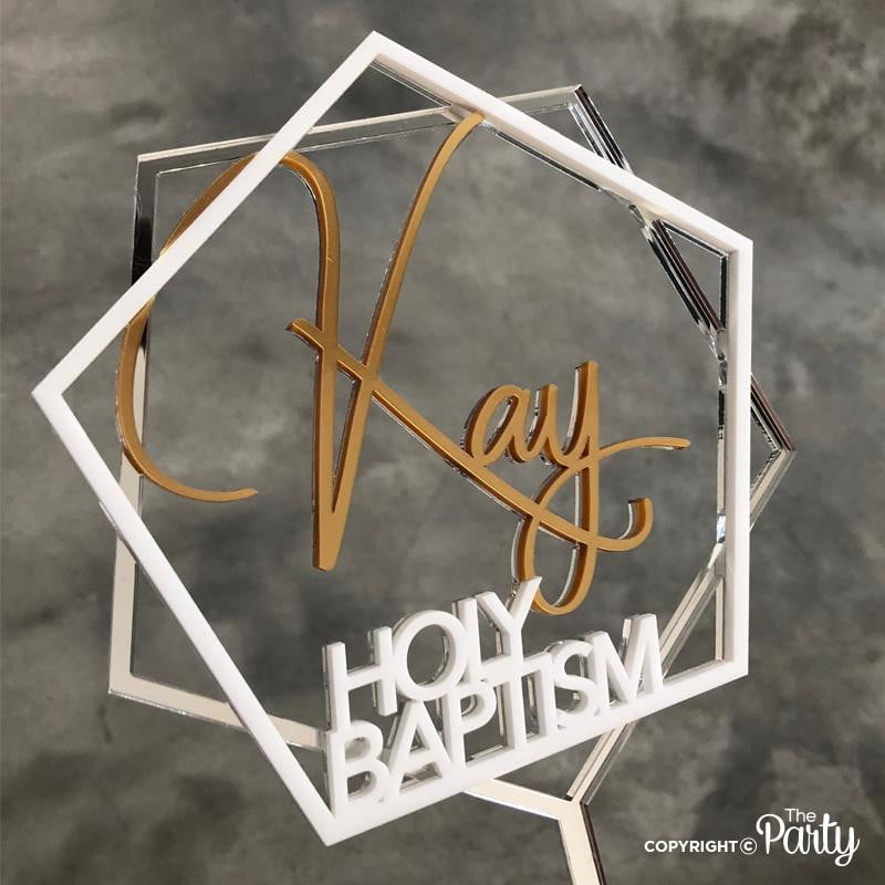 Baptism cake topper – The Party, Dubai
