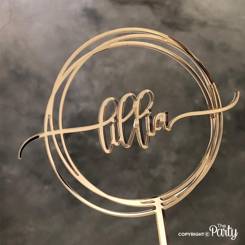 Wreath cake topper – The Party, Dubai