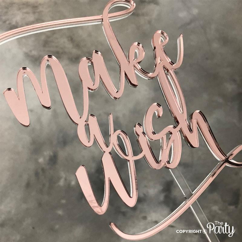 Floating Make a wish cake topper – The Party, Dubai