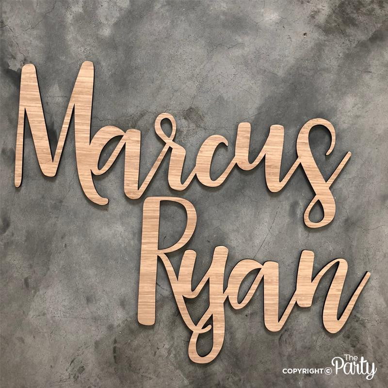 Wooden Sign – Bamboo Wood – The Party, Dubai