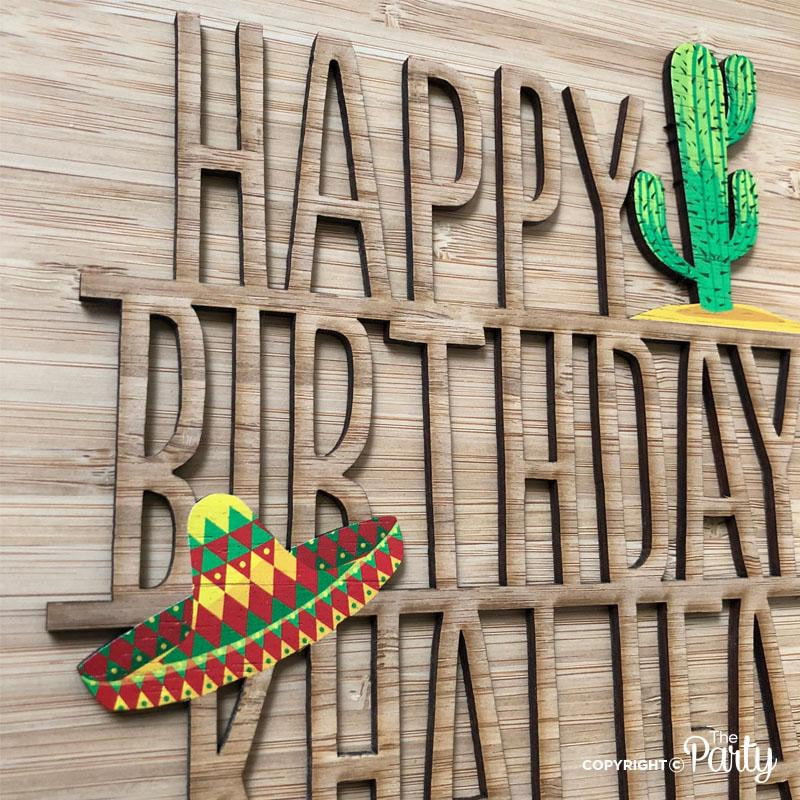 Happy Birthday cake topper – The Party, Dubai