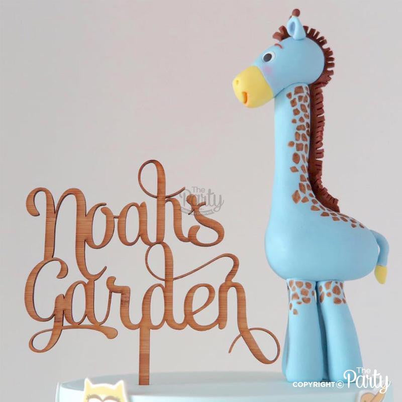 Cake Topper – Bamboo Wood – The Party, Dubai