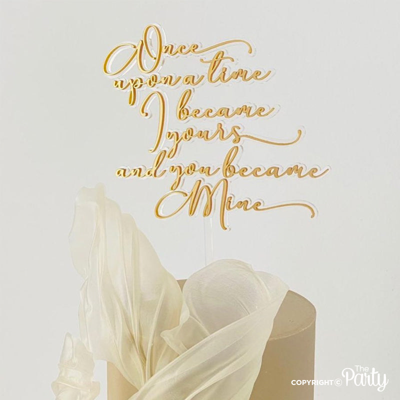 Wedding Cake Topper – White Matte – The Party, Dubai