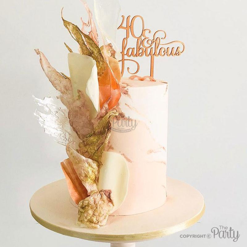40 & Fabulous cake topper – The Party, Dubai