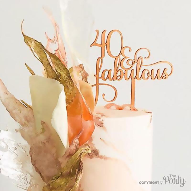 40 & Fabulous cake topper – The Party, Dubai