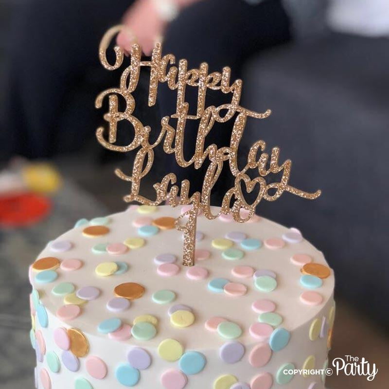 Happy Birthday cake topper – The Party, Dubai