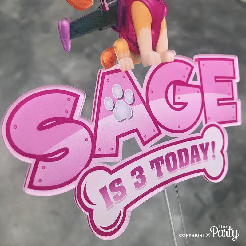 3rd birthday cake topper – The Party, Dubai