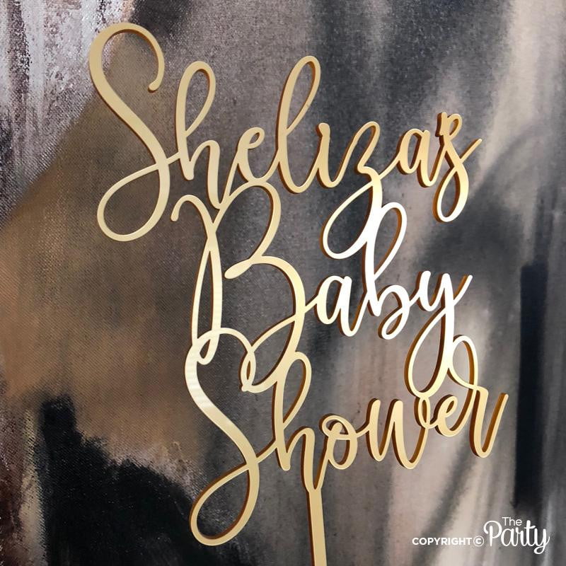 Baby shower cake topper – The Party, Dubai