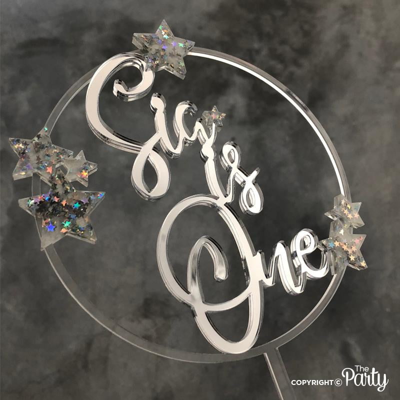 1st birthday cake topper with stars – The Party, Dubai