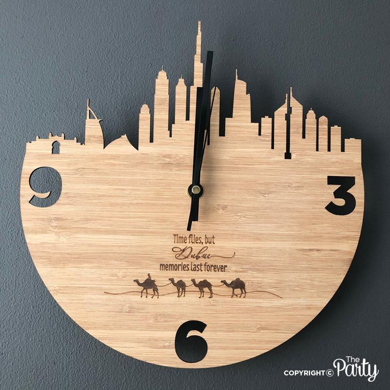 Dubai skyline clock – The Party, Dubai